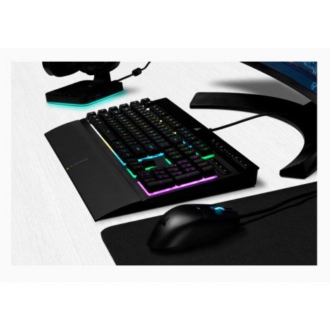 Corsair | Rubber Dome | K55 RGB PRO | Gaming keyboard | Gaming Keyboard | RGB LED light | US | Wired | Black - 3